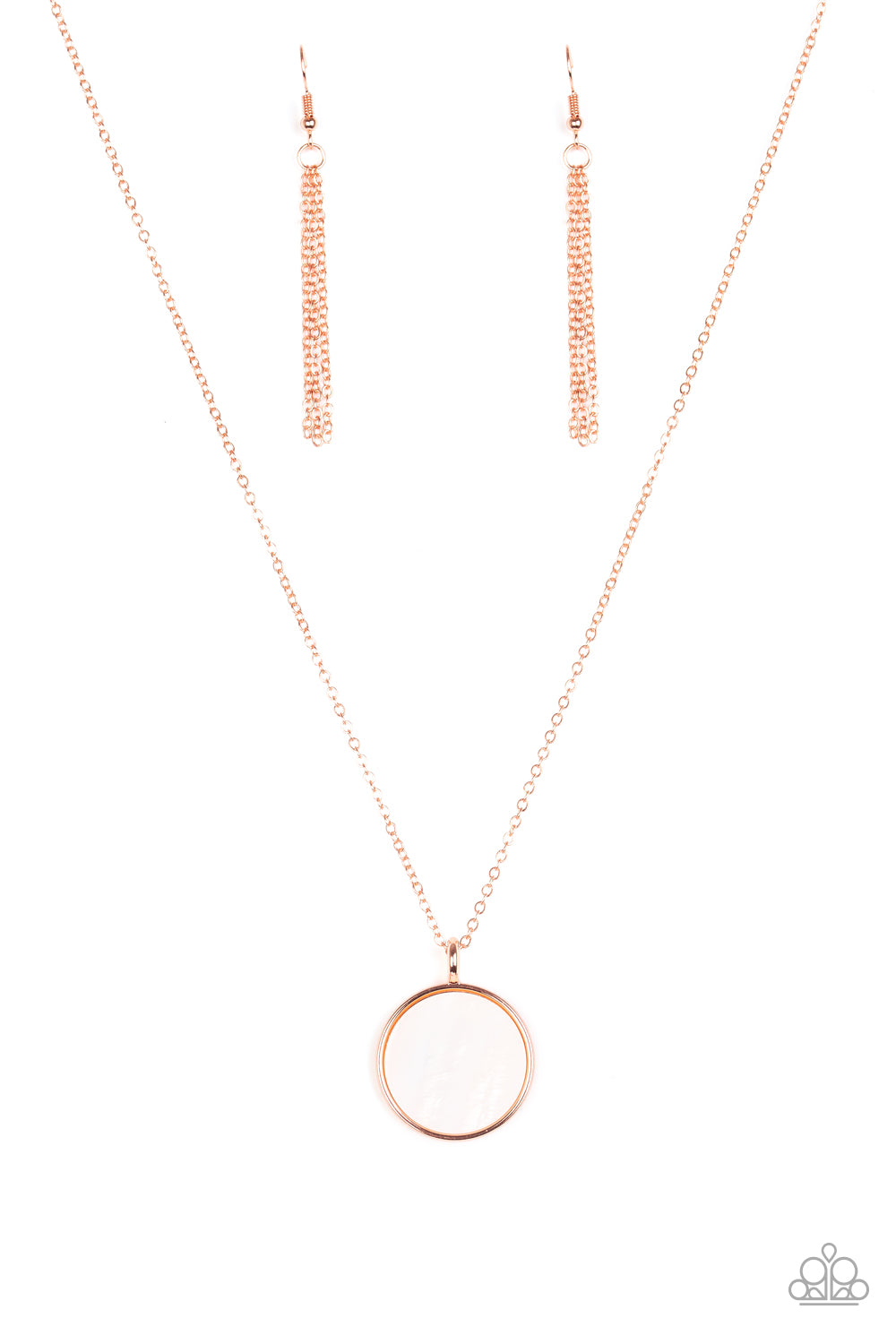 Shimmering Seashores - Shiny Copper Necklace- Paparazzi Accessories