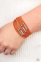 Load image into Gallery viewer, Back To BACKPACKER - Orange Wrap Bracelet- Paparazzi Accessories
