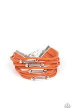 Load image into Gallery viewer, Back To BACKPACKER - Orange Wrap Bracelet- Paparazzi Accessories
