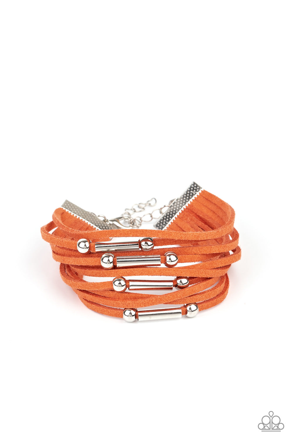 Back To BACKPACKER - Orange Wrap Bracelet- Paparazzi Accessories