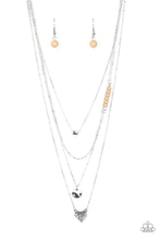Load image into Gallery viewer, Gypsy Heart- Brown Necklace- Paparazzi Accessories
