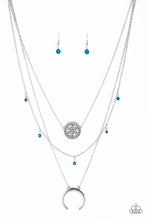 Load image into Gallery viewer, Lunar Lotus - Blue Necklace- Paparazzi Accessories
