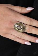 Load image into Gallery viewer, Down And Outback - Brass Ring- Paparazzi Accessories
