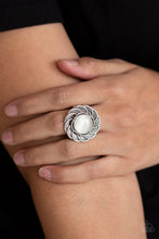 Load image into Gallery viewer, Gardenia Glow - White Ring- Paparazzi Accessories
