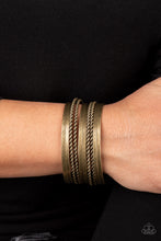 Load image into Gallery viewer, Perfectly Patterned - Brass Cuff Bracelet- Paparazzi Accessories
