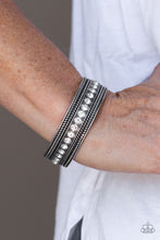 Load image into Gallery viewer, Empress Etiquette - White Cuff Bracelet- Paparazzi Accessories
