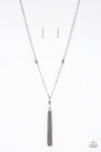 Load image into Gallery viewer, Tassel Takeover - White Necklace- Paparazzi Accessories
