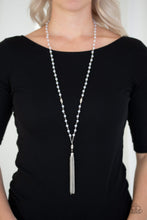 Load image into Gallery viewer, Tassel Takeover - White Necklace- Paparazzi Accessories
