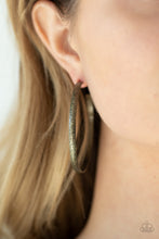 Load image into Gallery viewer, Rustic Radius - Brass Earrings- Paparazzi Accessories
