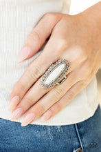 Load image into Gallery viewer, Mystical Mesa - White Ring- Paparazzi Accessories
