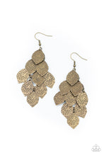Load image into Gallery viewer, Loud and Leafy - Brass Earrings- Paparazzi Accessories
