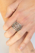 Load image into Gallery viewer, Get Your FRILL - Silver Ring- Paparazzi Accessories
