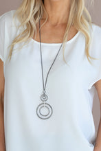 Load image into Gallery viewer, The Inner Workings - Black Gunmetal Necklace- Paparazzi Accessories
