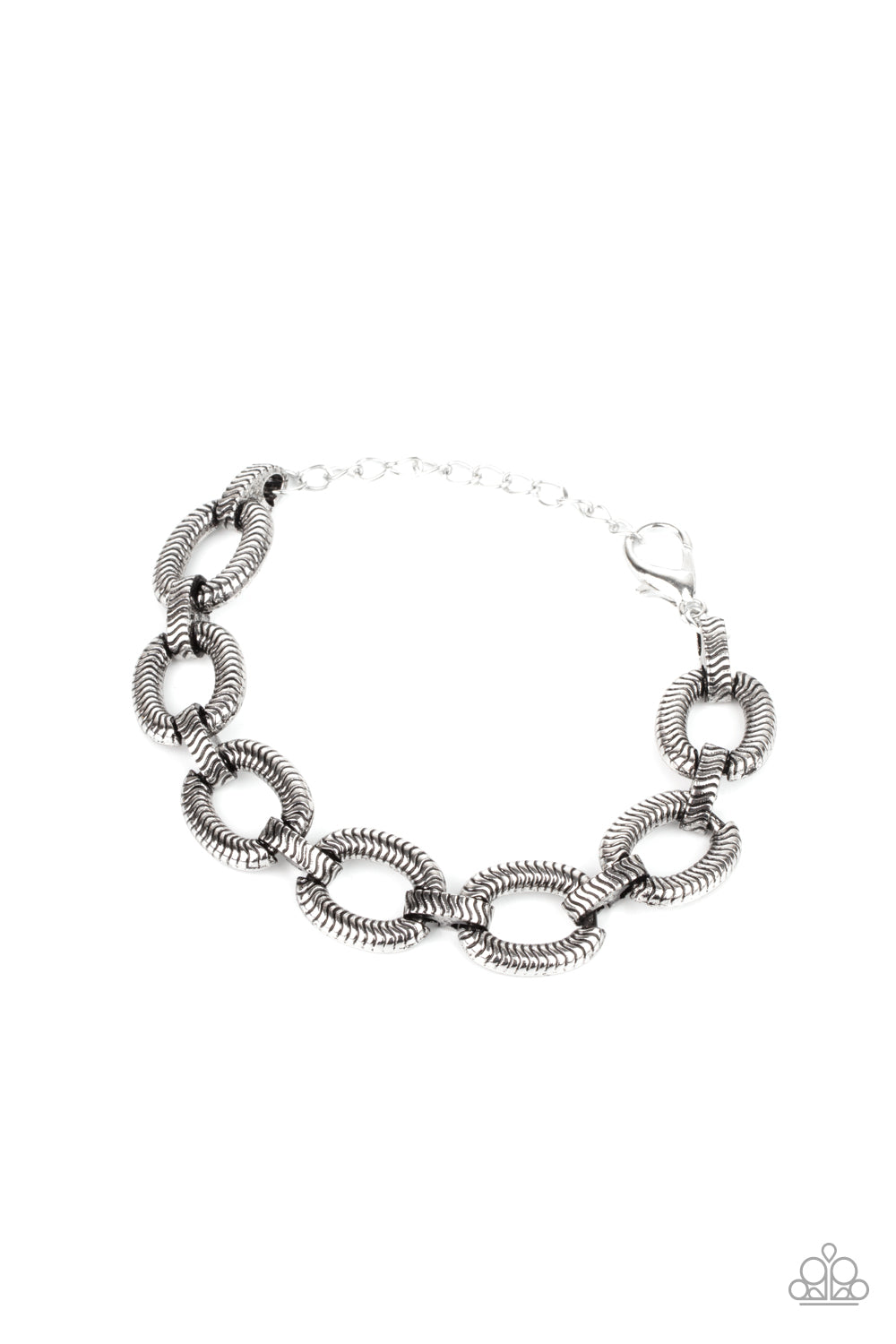 Industrial Amazon - Silver Bracelet- Paparazzi Accessories