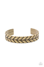 Load image into Gallery viewer, Ancient Archer - Brass Urban/Unisex Cuff Bracelet - Paparazzi Accessories
