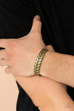 Load image into Gallery viewer, Ancient Archer - Brass Urban/Unisex Cuff Bracelet - Paparazzi Accessories
