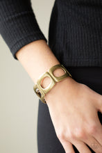 Load image into Gallery viewer, In OVAL Your Head- Brass Bracelet- Paparazzi Accessories
