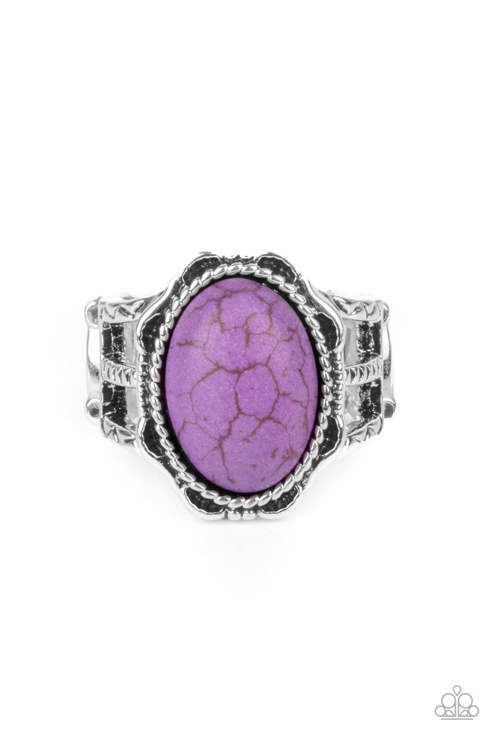 Flowering Dunes - Purple Ring- Paparazzi Accessories