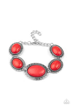 Load image into Gallery viewer, MESA Time Zone - Red Stone Bracelet- Paparazzi Accessories
