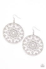 Load image into Gallery viewer, Make A MANDALA Out Of You - Silver Earrings- Paparazzi Accessories
