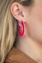 Load image into Gallery viewer, Everybody Conga! - Pink Earrings- Paparazzi Accessories
