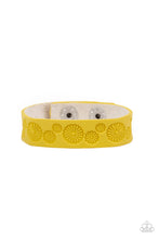 Load image into Gallery viewer, Follow The Wildflowers - Yellow Wrap Bracelet- Paparazzi Accessories
