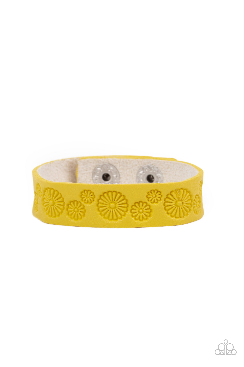 Follow The Wildflowers - Yellow Wrap Bracelet- Paparazzi Accessories