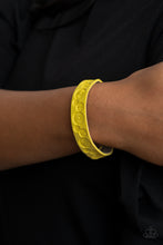 Load image into Gallery viewer, Follow The Wildflowers - Yellow Wrap Bracelet- Paparazzi Accessories
