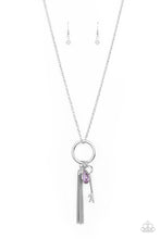 Load image into Gallery viewer, Unlock Your Sparkle - Purple Necklace- Paparazzi Accessories
