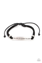 Load image into Gallery viewer, To Live, To Learn, To Love - Black Bracelet -Paparazzi Accessories
