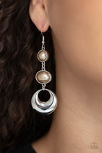 Load image into Gallery viewer, Bubbling To The Surface - Brown Earrings- Paparazzi Accessories
