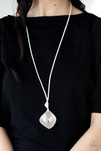 Load image into Gallery viewer, Face The ARTIFACTS - White Necklace -Paparazzi Accessories
