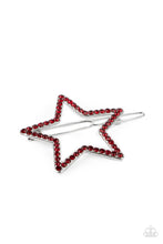 Load image into Gallery viewer, Stellar Standout - Red Star Hair Clip- Paparazzi Accessories
