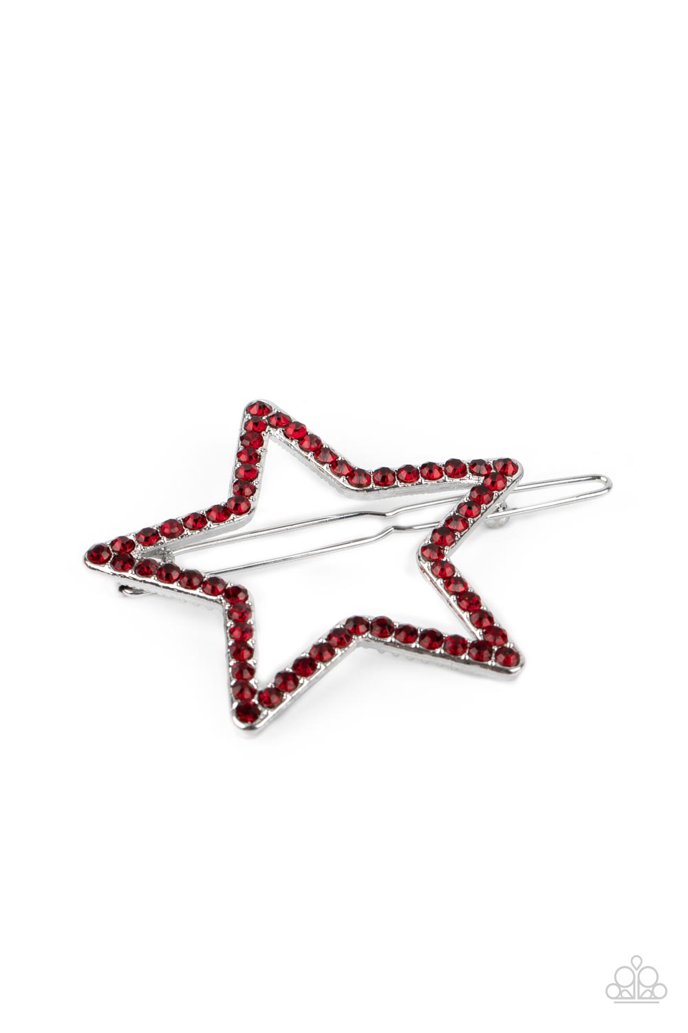 Stellar Standout - Red Star Hair Clip- Paparazzi Accessories