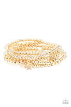 Load image into Gallery viewer, American All-Star - Gold Bracelet- Paparazzi Accessories
