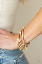 Load image into Gallery viewer, American All-Star - Gold Bracelet- Paparazzi Accessories

