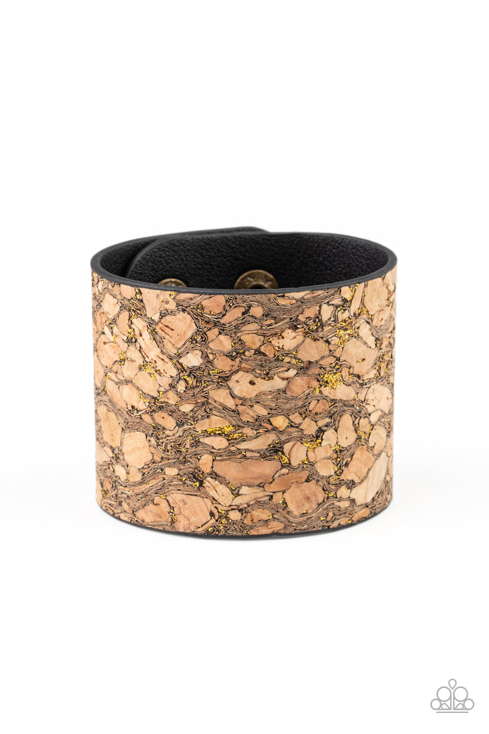 Cork Congo- Brass Wrap Bracelet- Paparazzi Accessories