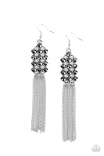 Load image into Gallery viewer, Tasteful Tassel - Silver Earrings -Paparazzi Accessories
