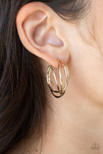 Load image into Gallery viewer, City Contour - Gold Earrings- Paparazzi Accessories
