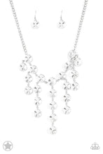 Load image into Gallery viewer, Spotlight Stunner- White Necklace- BLOCKBUSTER -Paparazzi Accessories
