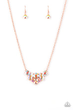 Load image into Gallery viewer, Lavishly Loaded - Shiny Copper Necklace- LIFE OF THE PARTY -Paparazzi Accessories
