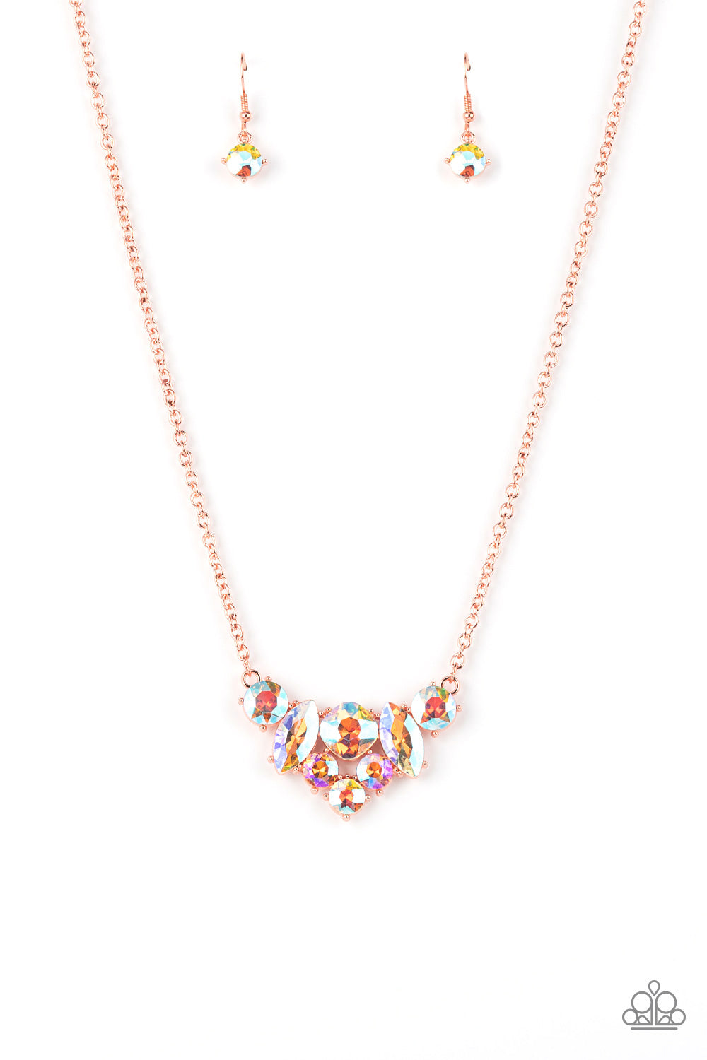 Lavishly Loaded - Shiny Copper Necklace- LIFE OF THE PARTY -Paparazzi Accessories
