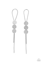 Load image into Gallery viewer, Bolo Beam - Silver Earrings- Paparazzi Accessories
