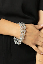 Load image into Gallery viewer, Eiffel Tower Tryst - White Bracelet -Paparazzi Accessories
