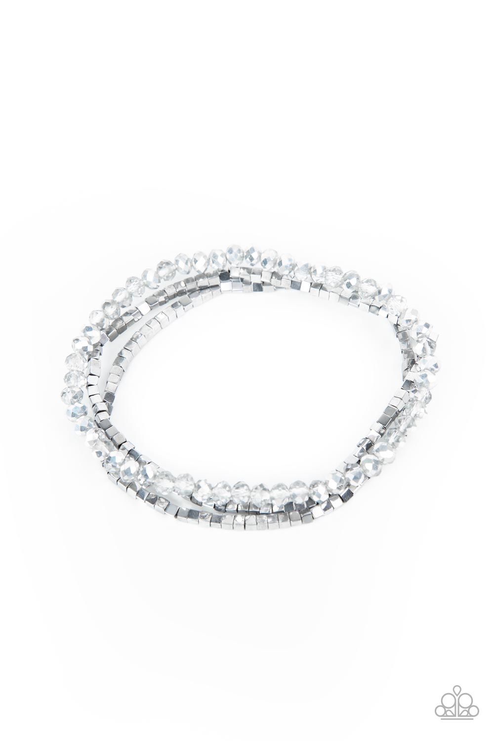 Just a Spritz - Silver Bracelet -Paparazzi Accessories