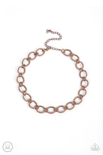 Load image into Gallery viewer, 90s Nostalgia - Copper Choker Necklace - Paparazzi Accessories
