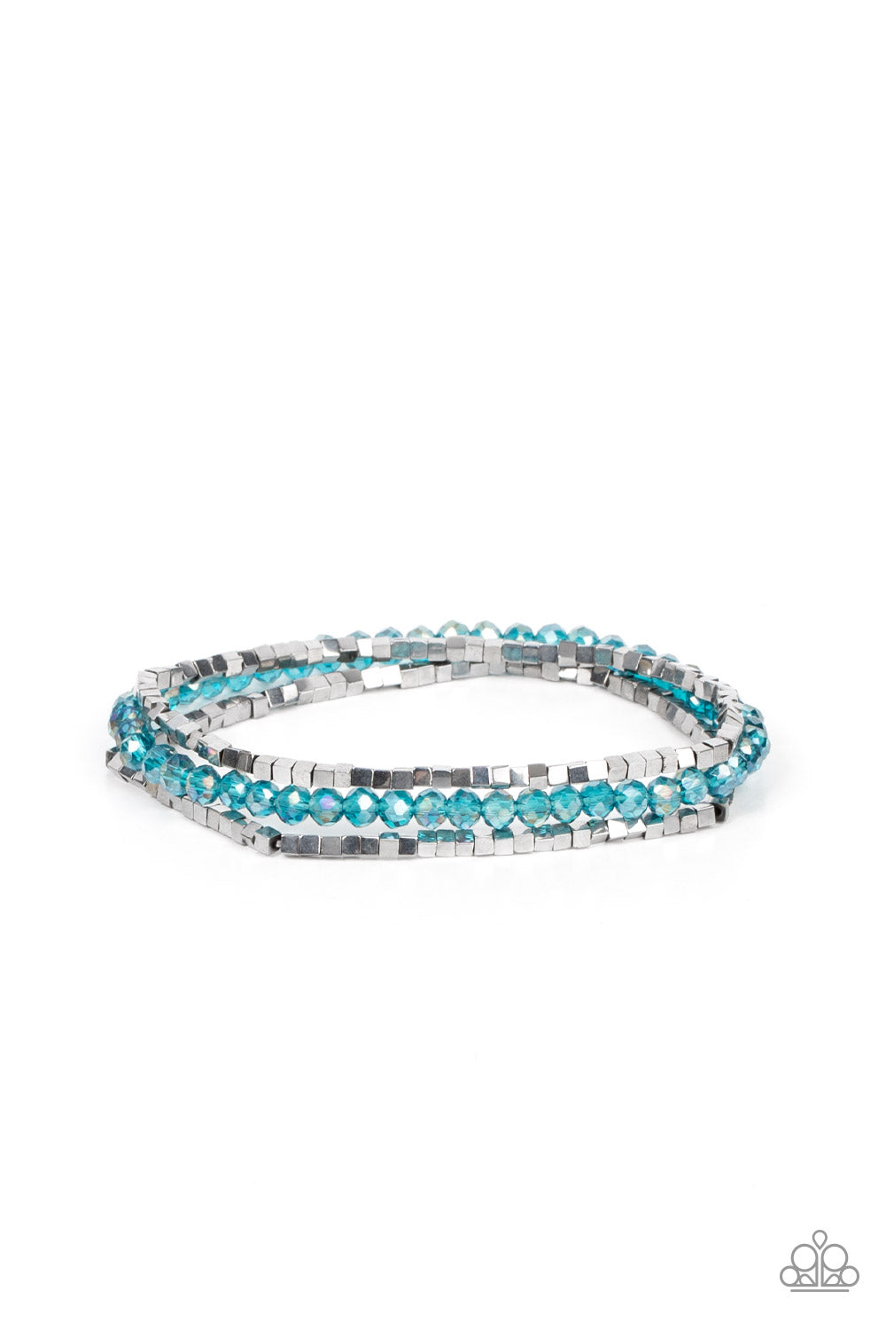 Just a Spritz - Blue Bracelet -Paparazzi Accessories