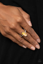 Load image into Gallery viewer, Stellar Sensation - Yellow Ring- Paparazzi Accessories
