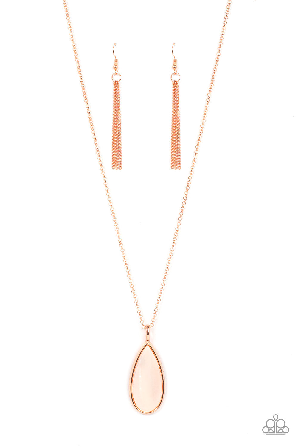 Yacht Ready - Shiny Copper Necklace- Paparazzi Accessories