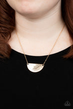 Load image into Gallery viewer, Cool, PALM, and Collected - Gold Choker Necklace- Paparazzi Accessories
